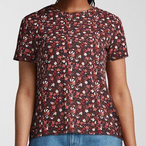Printed lightweight crew-neck T-shirt Slim fit